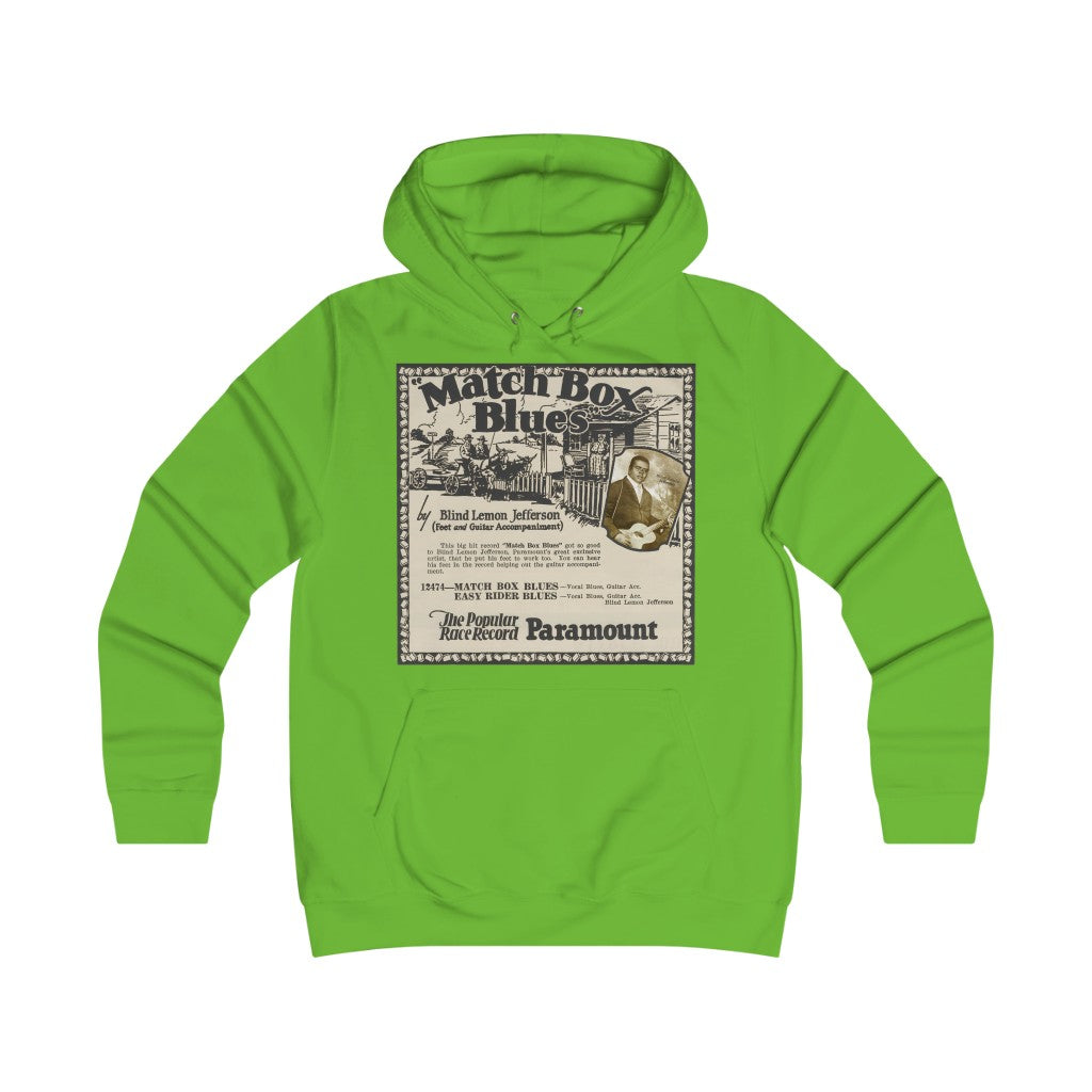 Blind Lemon Jefferson - Girlie College Hoodie