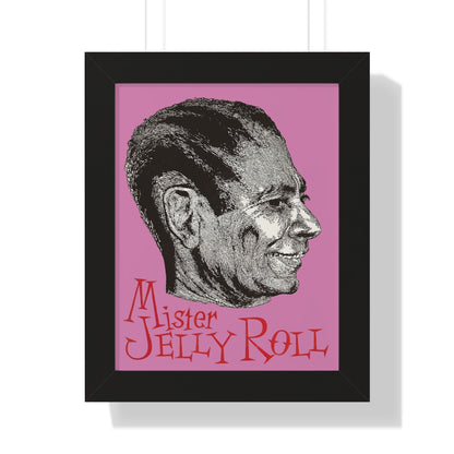 Jelly Roll Morton - Framed Vertical Poster