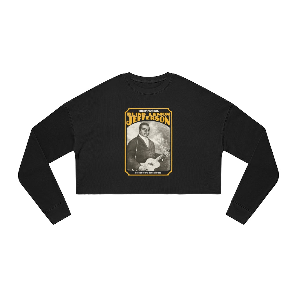 Blind Lemon Jefferson - Women's Cropped Sweatshirt