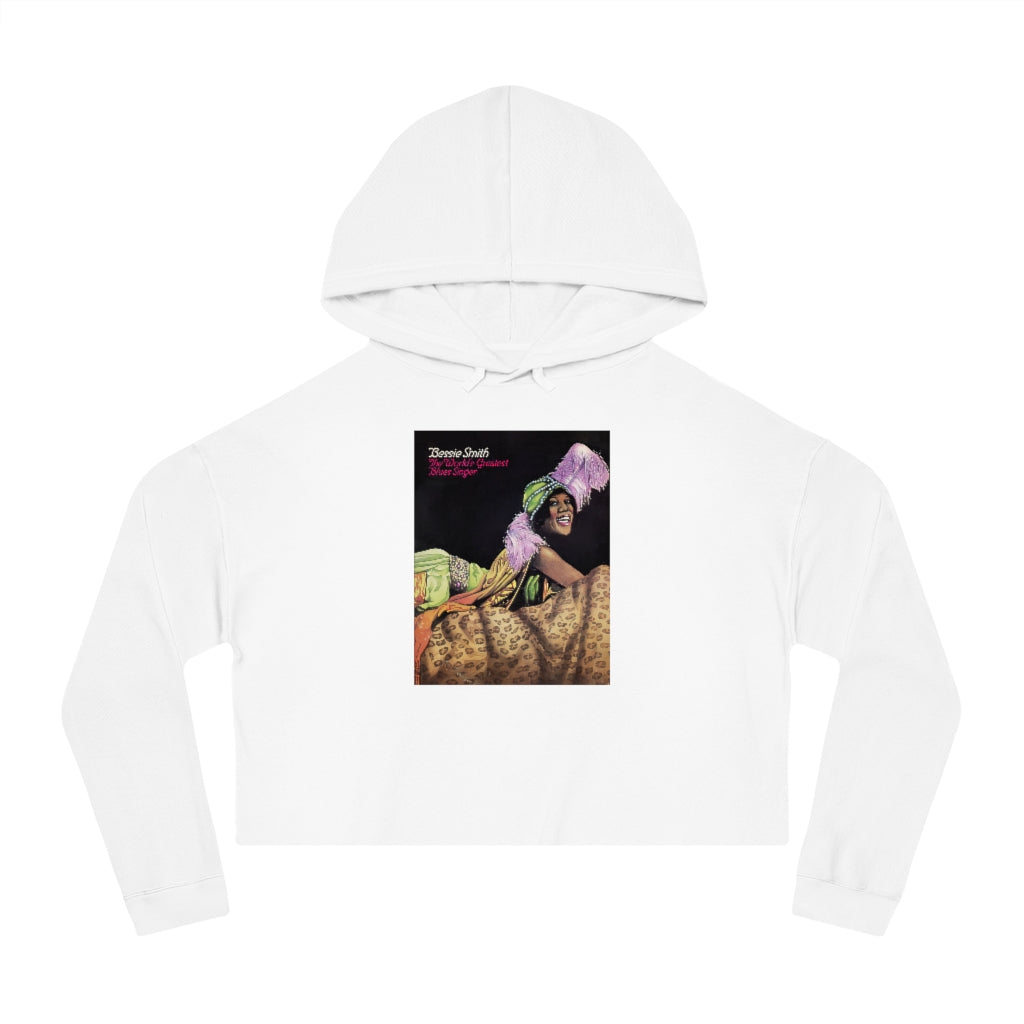 Bessie Smith - Women's Cropped Hooded Sweatshirt