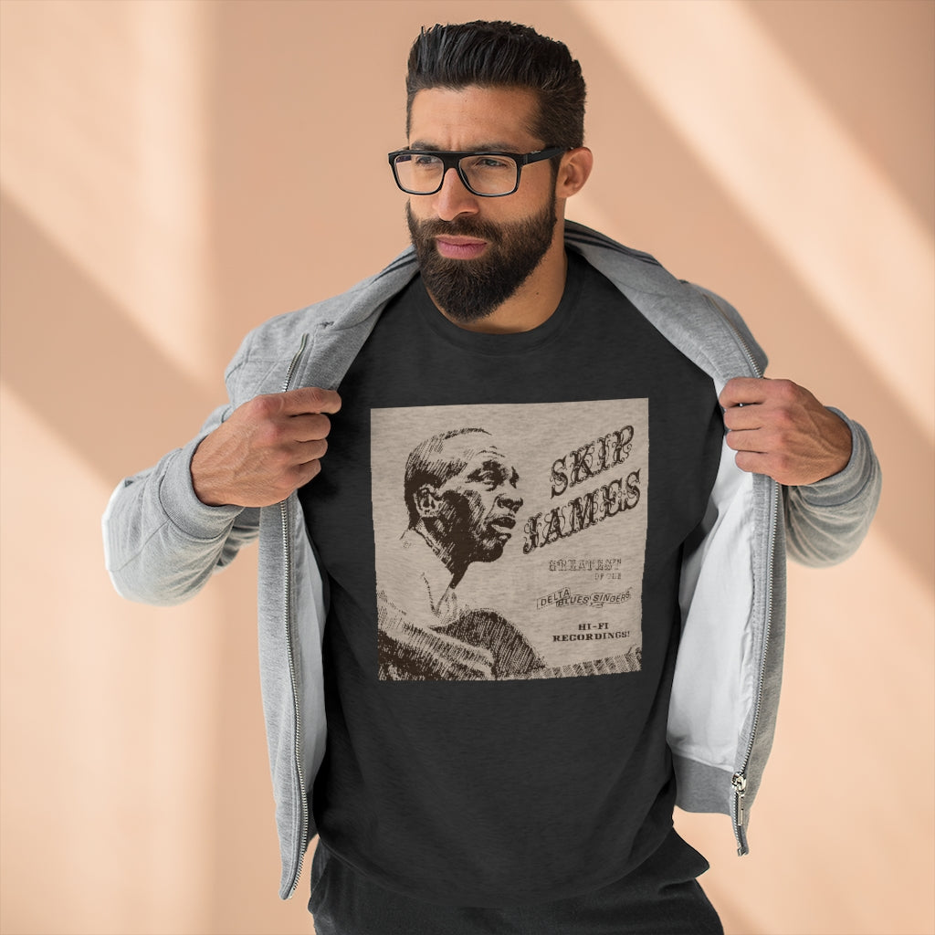 Skip James - Unisex Premium Crewneck Sweatshirt