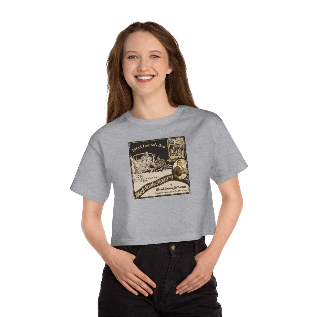 Blind Lemon Jefferson - Champion Women's Heritage Cropped T-Shirt