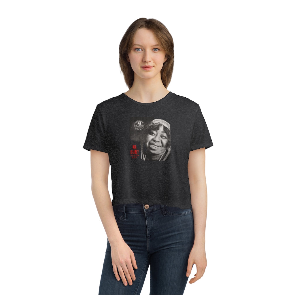 Ma Rainey - Women's Flowy Cropped Teeed Tee