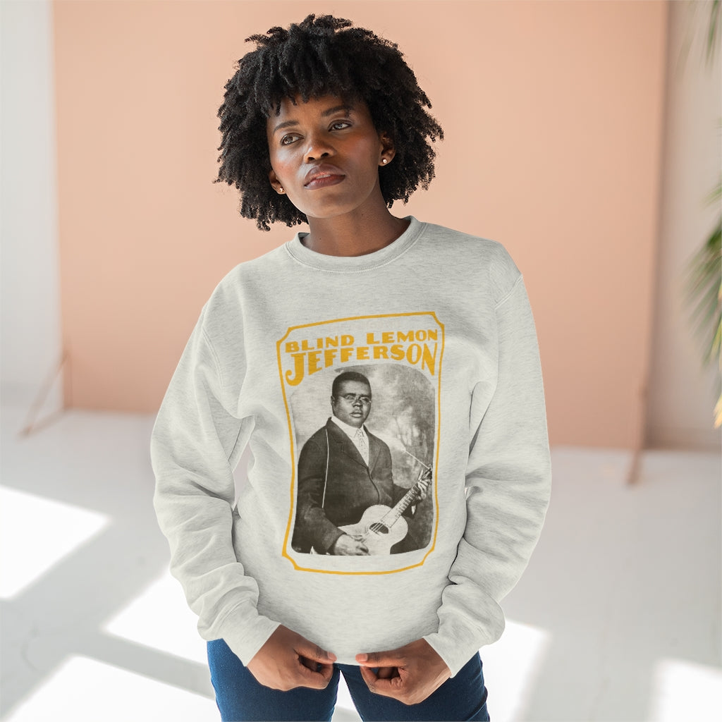 Blind Lemon Jefferson - Unisex Premium Crewneck Sweatshirt