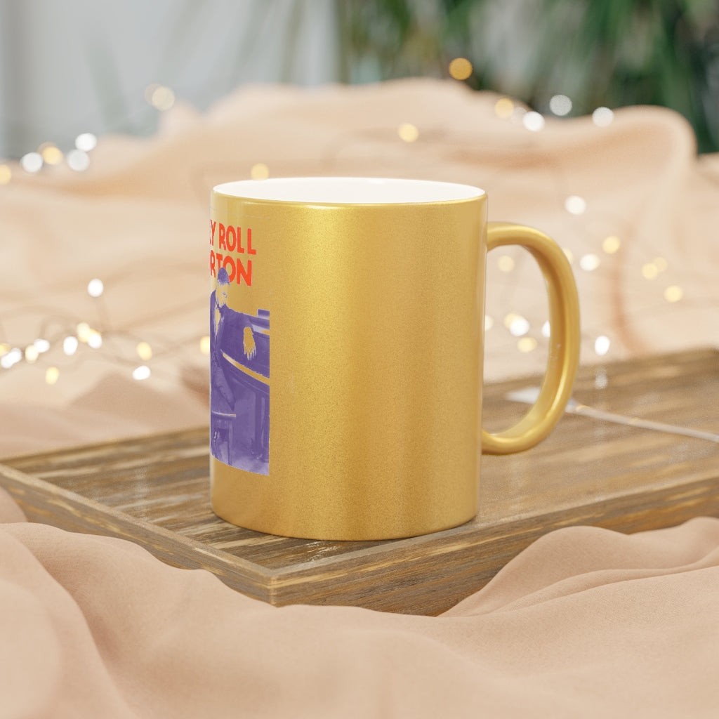 Jelly Roll Morton - Metallic Mug (Silver or Gold)