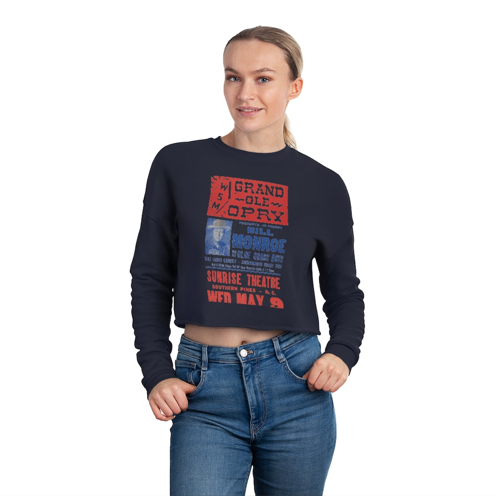 Bill Monroe - Women's Cropped Sweatshirt