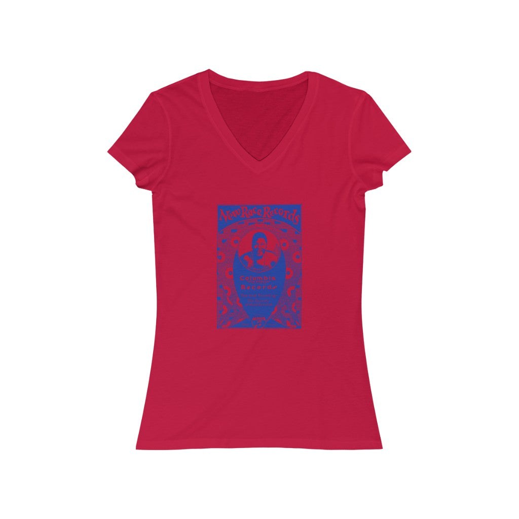 Bessie Smith - Women's Jersey Short Sleeve V-Neck Tee