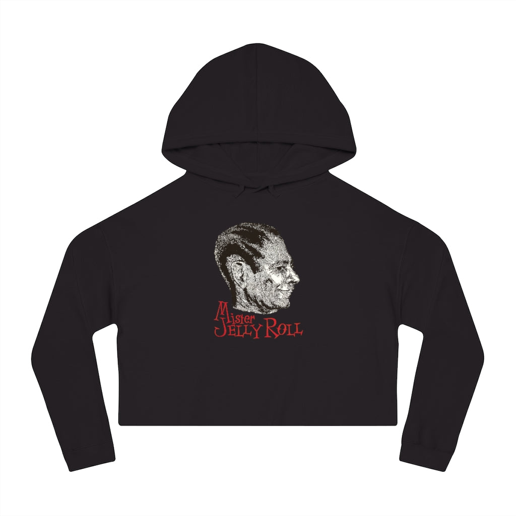 Jelly Roll Morton - Women's Cropped Hooded Sweatshirt