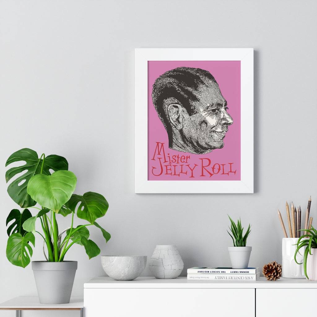 Jelly Roll Morton - Framed Vertical Poster