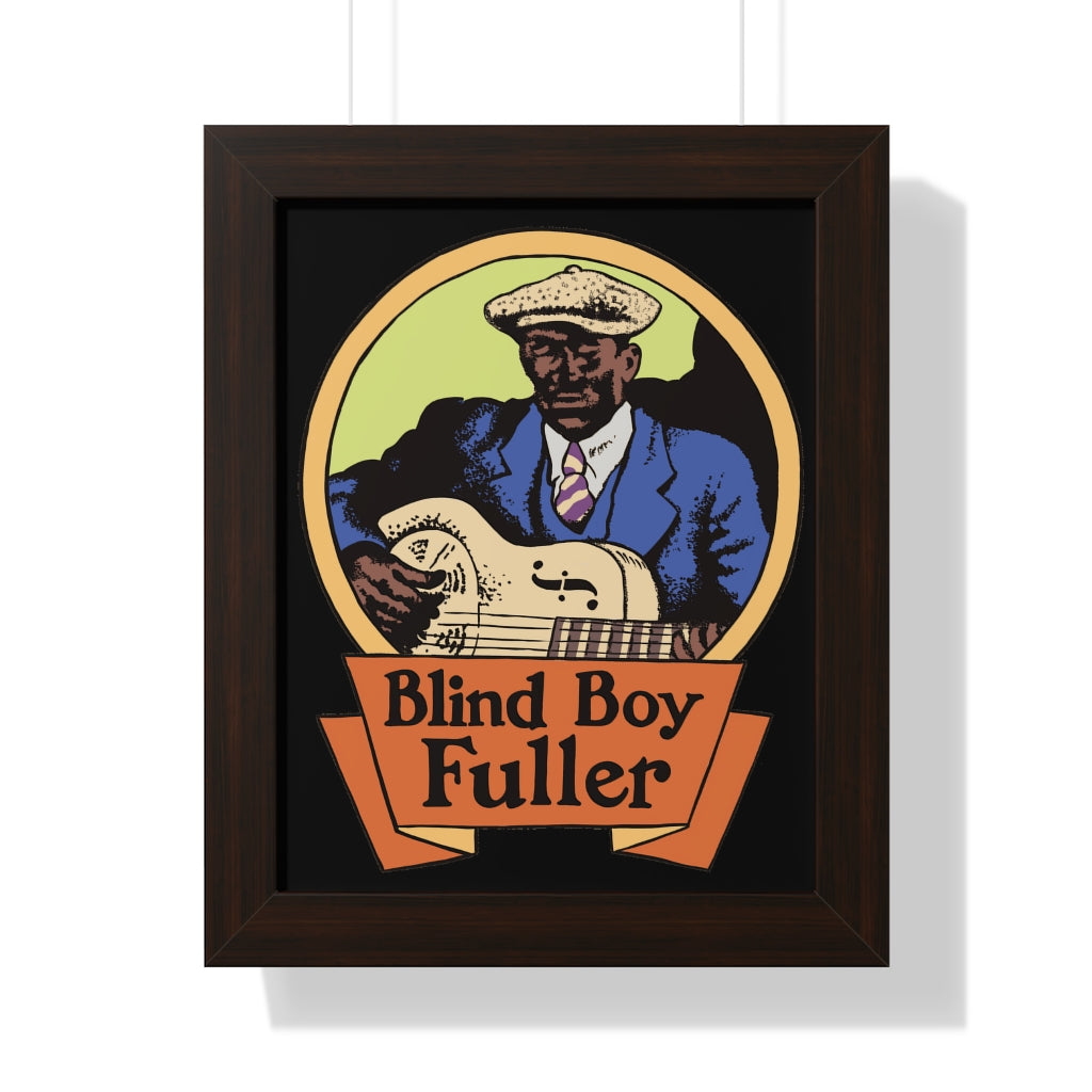 Blind Boy Fuller - Framed Vertical Poster