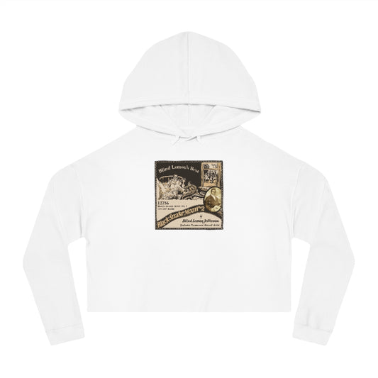 Blind Lemon Jefferson - Women's Cropped Hooded Sweatshirt