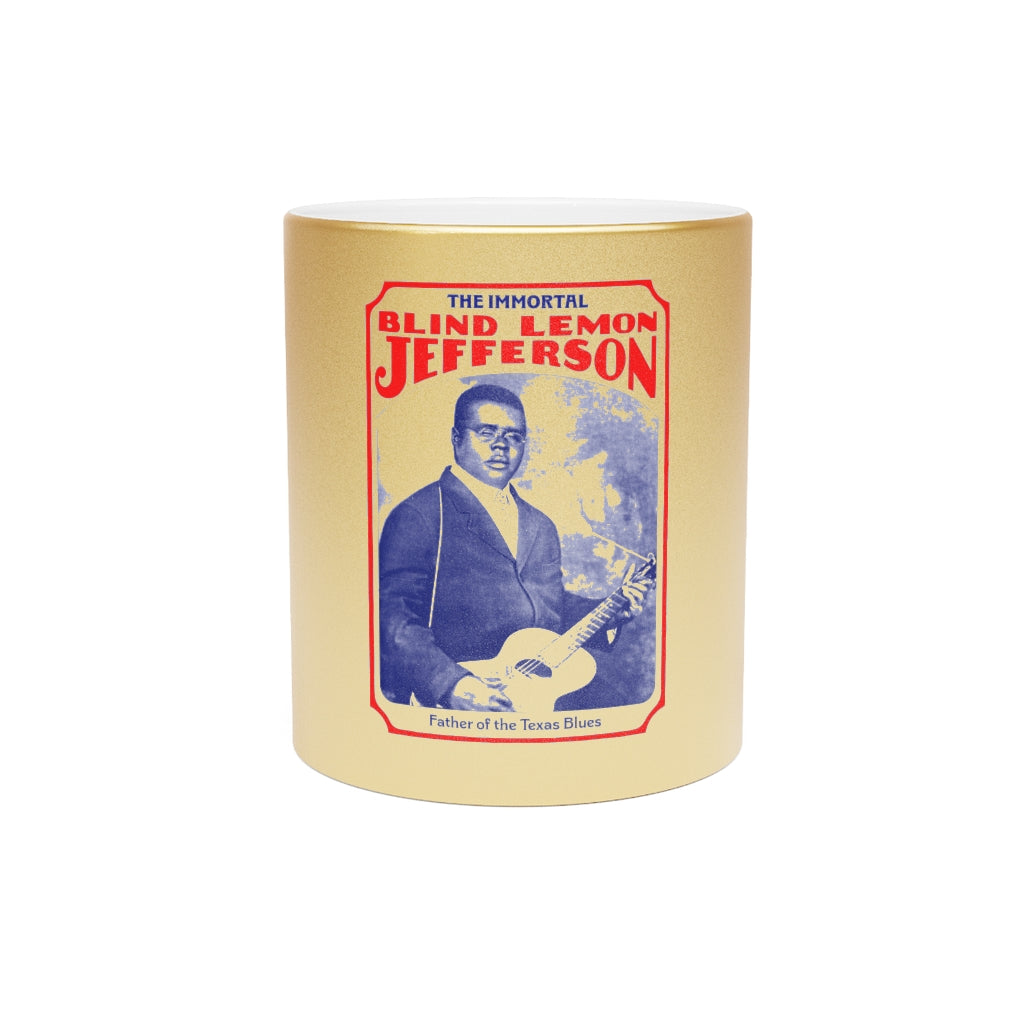 Blind Lemon Jefferson - Metallic Mug (Silver or Gold)