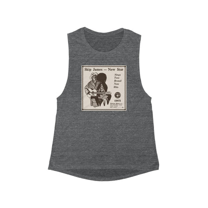 Skip James - Women's Flowy Scoop Muscle Tank