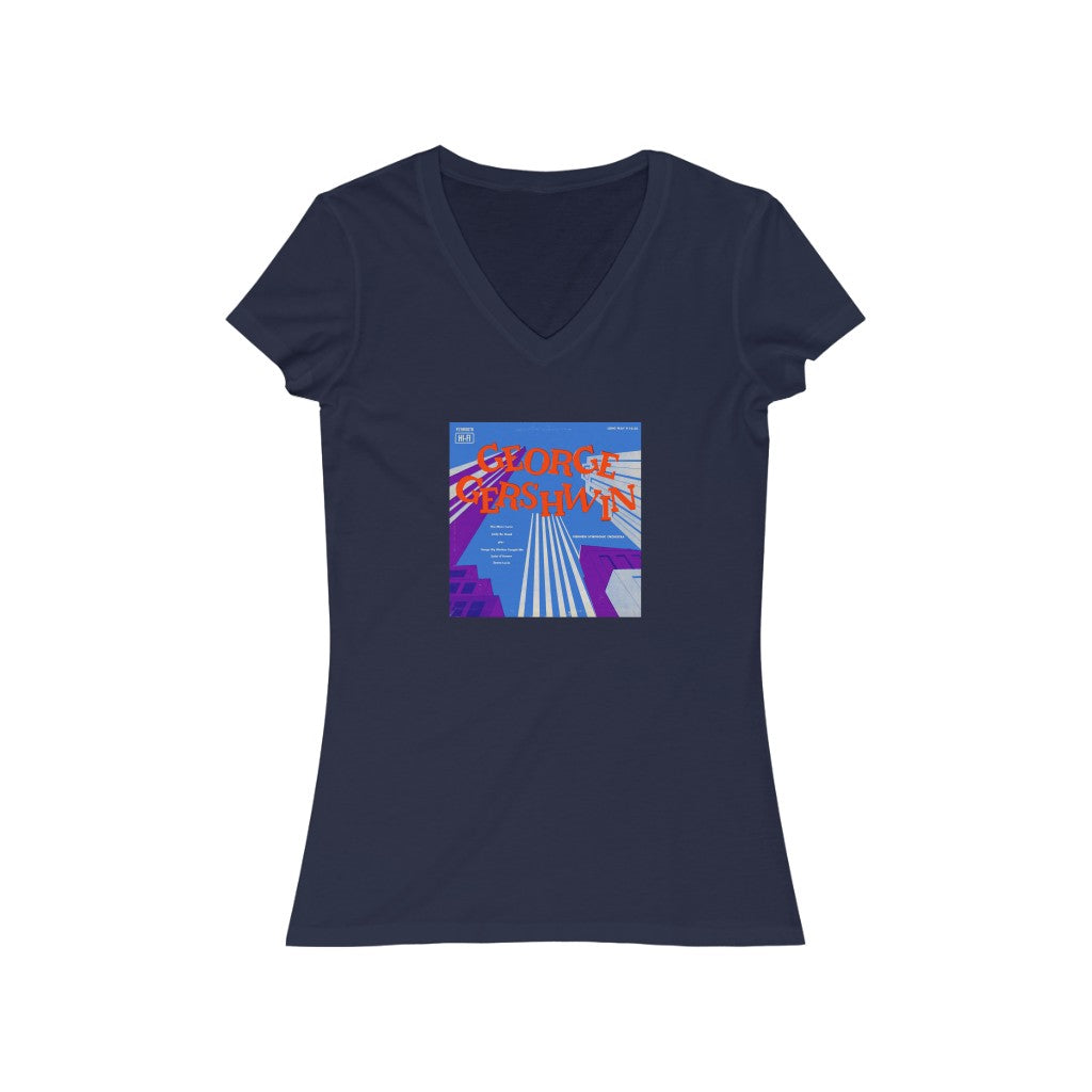 Gershwin - Women's Jersey Short Sleeve V-Neck Tee