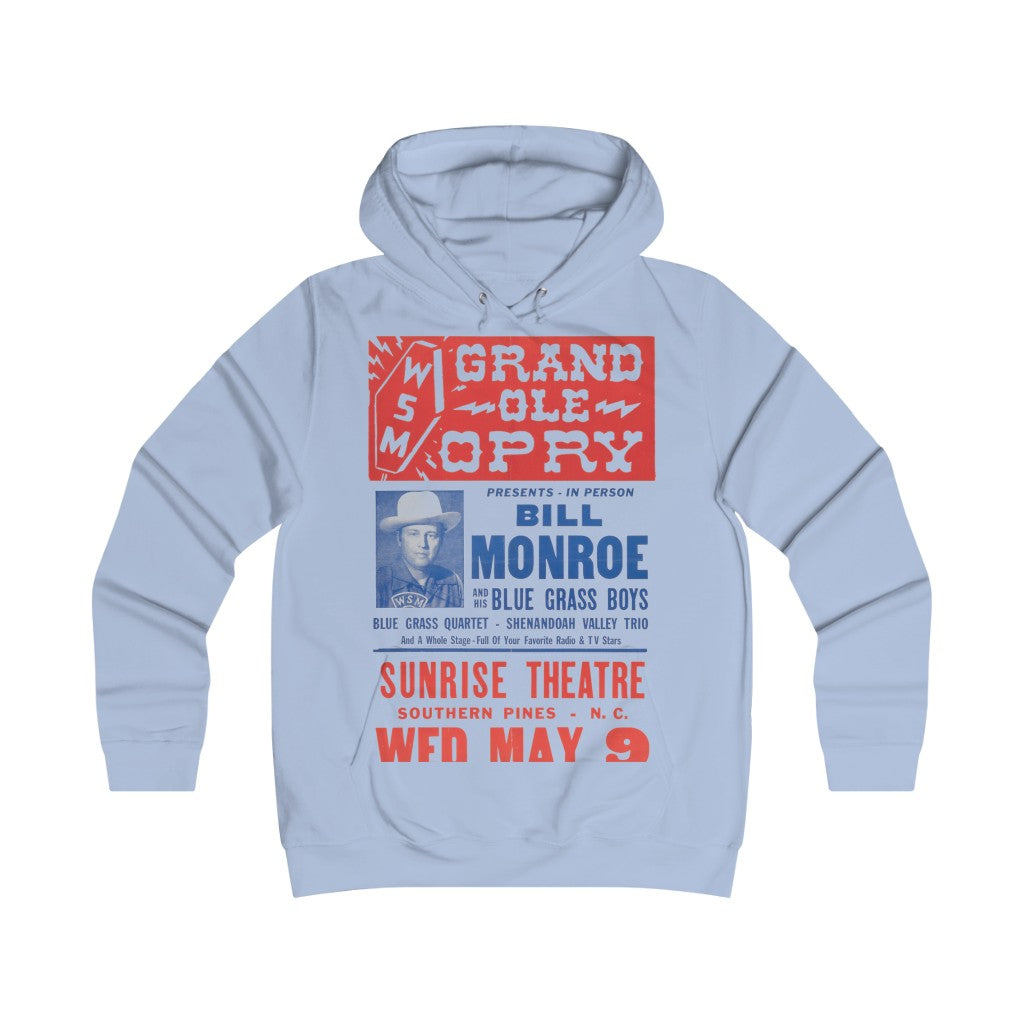 Bill Monroe - Girlie College Hoodie