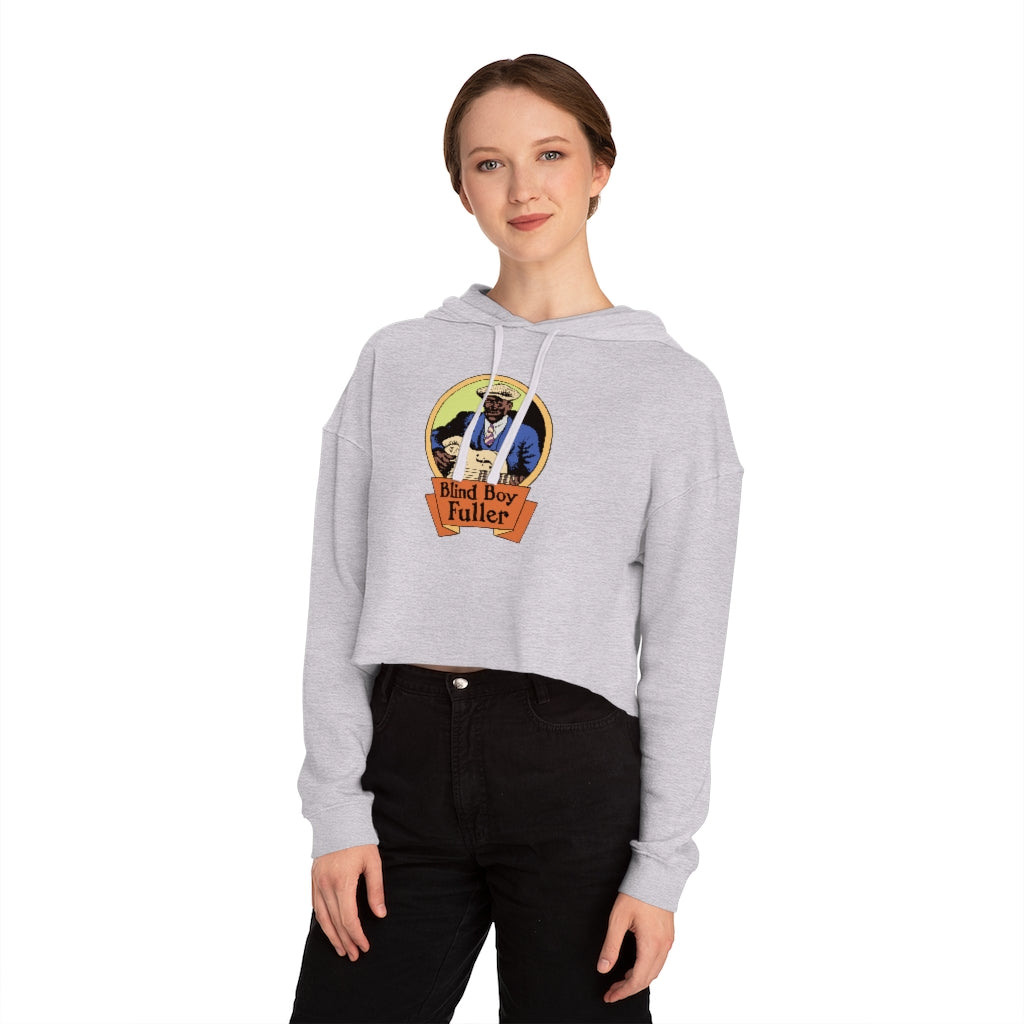 Blind Boy Fuller - Women's Cropped Hooded Sweatshirt