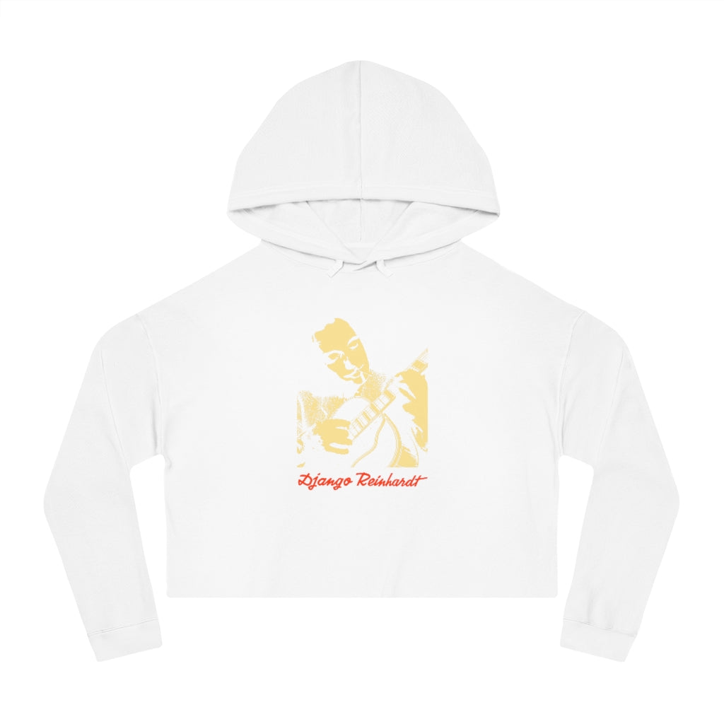 Django Reinhardt - Women's Cropped Hooded Sweatshirt