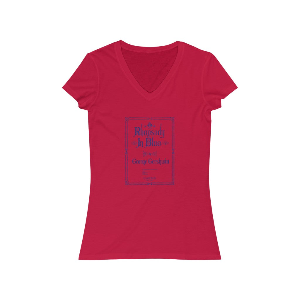 Gershwin - Women's Jersey Short Sleeve V-Neck Tee