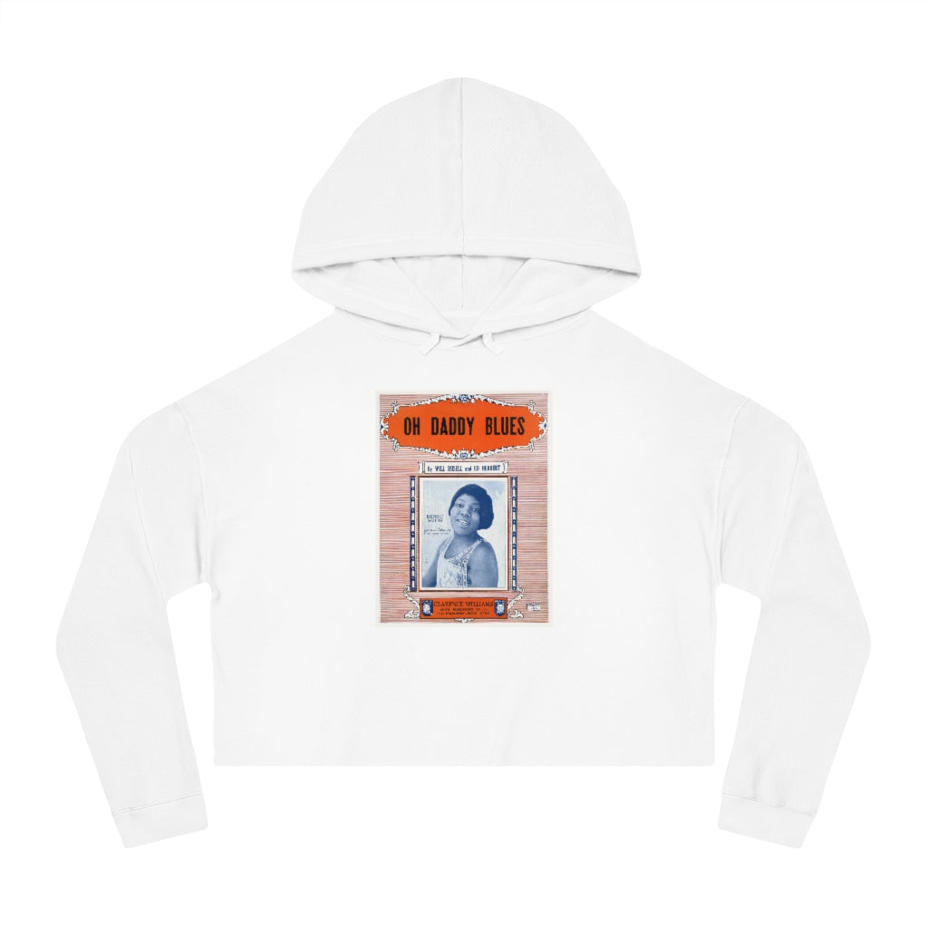 Bessie Smith - Women's Cropped Hooded Sweatshirt